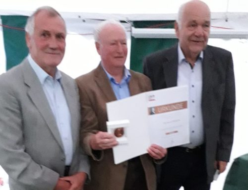 Gerhard Pflügner erhält GutsMuths-Ehrenplakette in Bronze